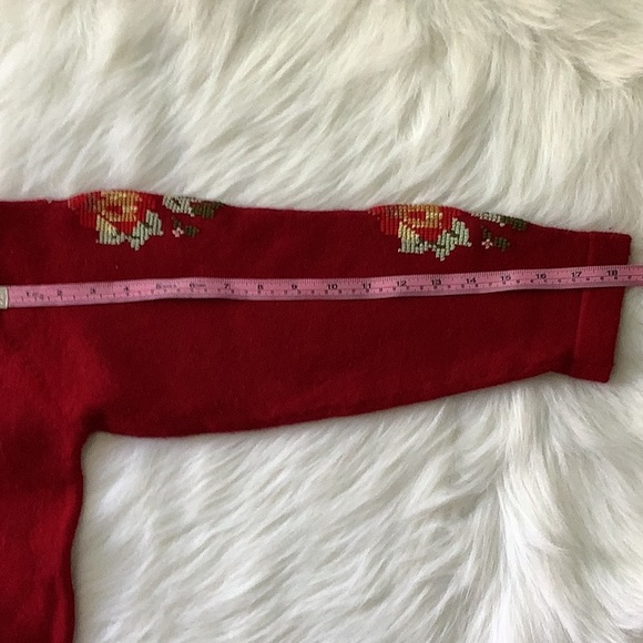 100%Wool Embroidered Crew Neck Sweater - Picture 12 of 12